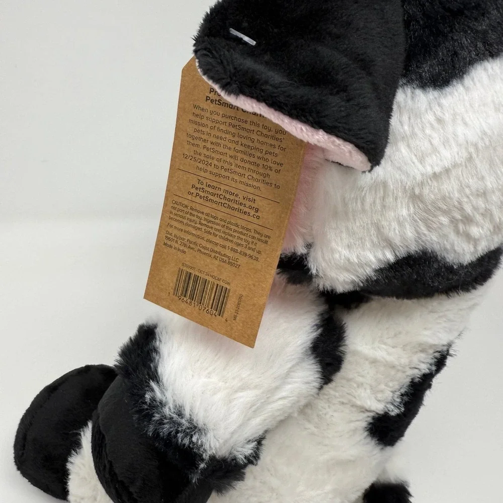 PetSmart Plush Dog Toy‎ Charm the Cow Squeaker Stuffed Animal 2024 Gift